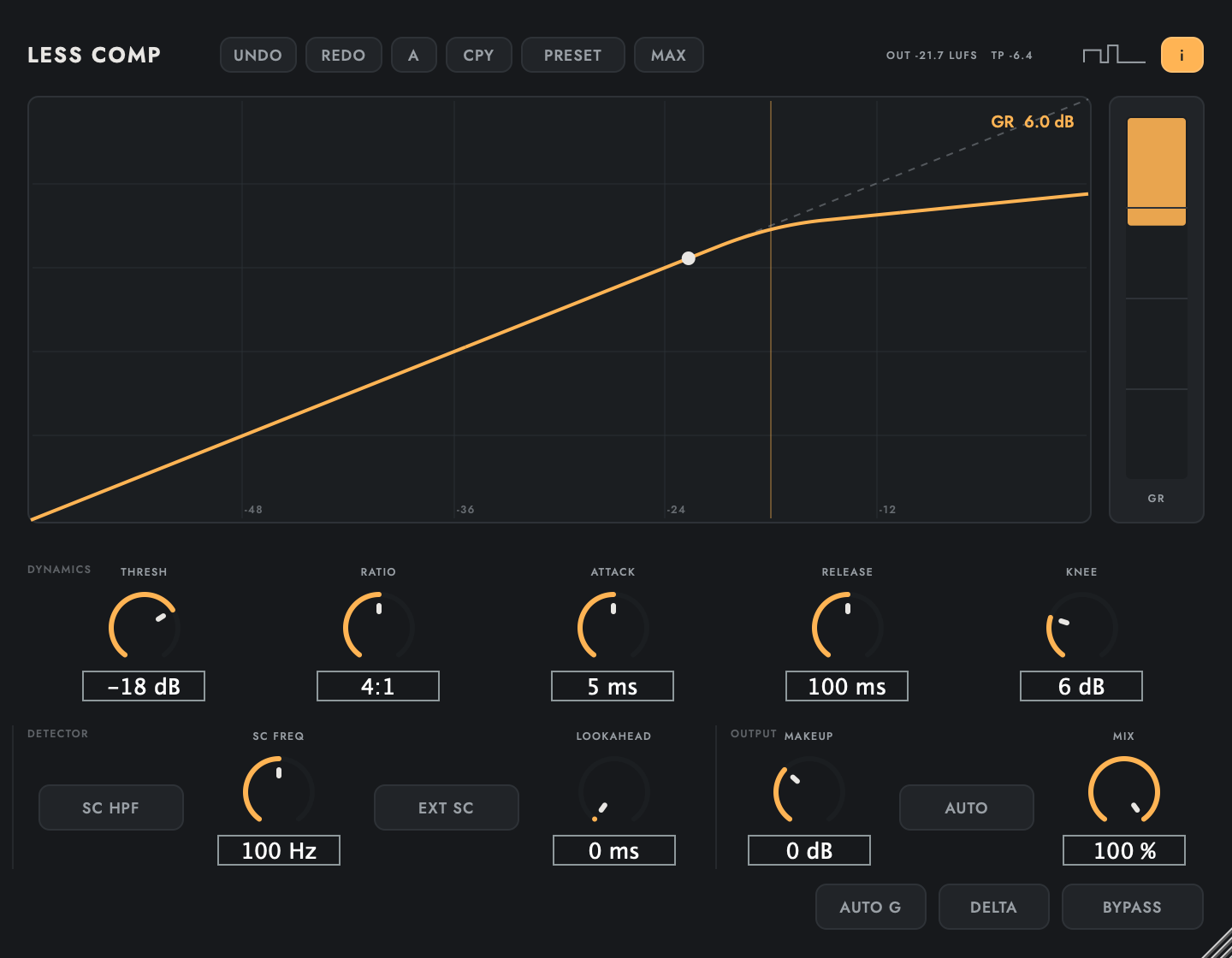 Less Comp interface
