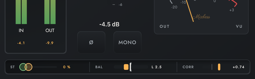Less Gain Stage with ST at 0 percent