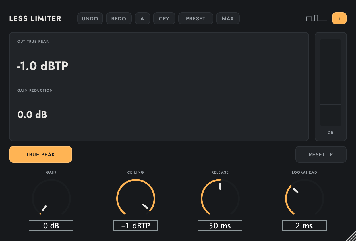 Less Limiter interface