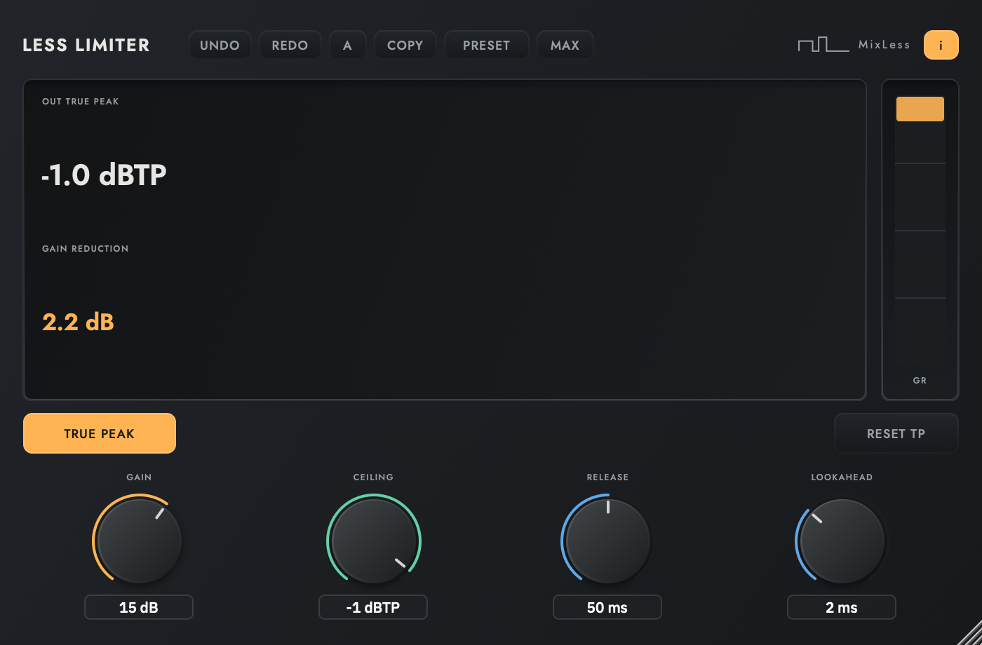 Less Limiter editor